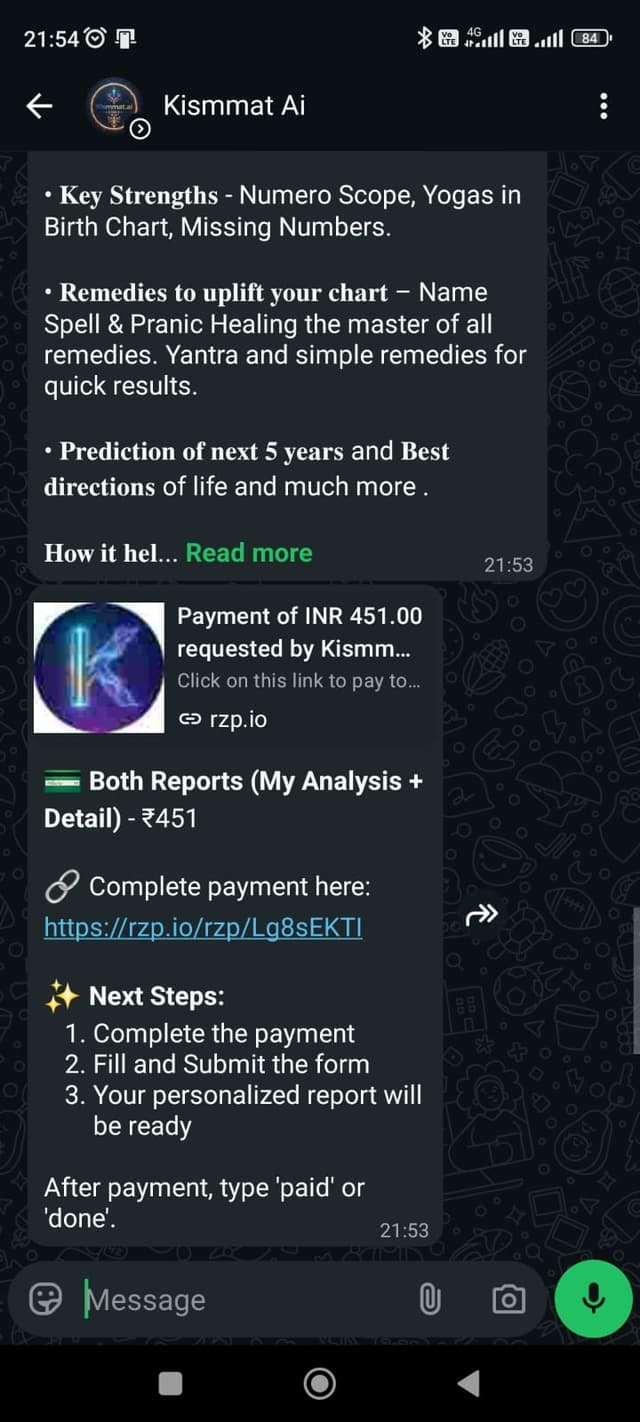 Complete the payment